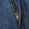 Męskie dżinsy klasyczne proste pełne długość swobodna marka Spring Denim Man Autumn Cowboy Pant Big Size 28-48