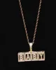 14K gouden babyblok aangepaste letters hanger combinatie letters naam hanger met 24 inch touw kettingen zirkonia sieraden4107745