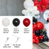 Decorações de Natal 1 conjunto de balões de ouro vermelho e preto Garland Arch Kit 18º 21º 30º 40º 50º Festa de Aniversário Dia dos Namorados Globos 231213