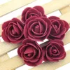 500pcs / lot Mini PE Mousse Rose Fleur Tête Artificielle Rose Fleurs À La Main DIY De Mariage Décoration De Fête Fournitures De Fête T20283d