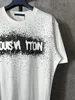 23SS Designer Lettre Imprimé T-shirts Tee Sweat-shirt Mode High Street Manches courtes Été Casual T-shirt Respirant Hommes Femmes Crew Neck Tees Robes pour Wo 31338