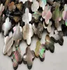 16 inch Grijs zwart Schelp sieraden Abalone Clover Beads10mm 12mm 14mm 18mmMOP Shell Charms Parelmoer bloem Clover Beads5195935