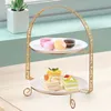 Plates Metal Cake Stand Without Plate Party Decoration Decorative Dessert For Housewarming Birthday Wedding Celebration Parties