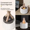 Diffuseurs d'huiles essentielles KINSCOTER diffuseur d'arôme de flamme simulée humidificateur d'air de feu de joie fabricant de brume fraîche à ultrasons brumisateur LED lampe à huile essentielle Difusor 231213