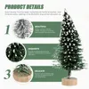 Christmas Decorations Tree Xmas Gift Miniature Pine Trees Party Decor Small Decorated Ornament Holiday Home Table Artificial