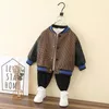 Jacken Herbst Kinder Kurze Jacke Für Oberbekleidung Tops Kinder Kleidung Windjacke Jungen Patchwork Baumwolle Mäntel Mädchen 6 8 10 12 jahre