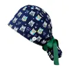 Bérets 3 pièces unisexe casquette coton lavable chapeau d'allaitement uniforme accessoires chapeaux femmes clinique dentaire travail gommage Caps224u