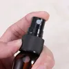 Garrafas de armazenamento 10/20pcs mini bomba de imprensa de plástico marrom pequena garrafa de spray vazia cuidados com a pele compõem recipiente óleos líquido perfume atomizador