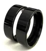 50st Black Comfortfit 8mm Band Ring Man Women Classic Simple Finger Ring 316L rostfritt stål smycken storlekar diverse helt nya W3469730