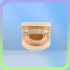 Grillz Body Drop Delivery 2021 Hip Hop Dental Grills Gioielli di lusso Uomini Donne di qualità Cubica Zirconia Denti vampiri pavimentati Bra2761375