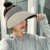 Berretti 2023 stile coreano cappello estivo moda donna lettere Air Top protezione solare tesa larga viaggio vacanza marea