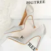 Sukienka buty Bigtree Designer Pumps Pumple Stope High Heels Panie Fashion Sexy Party Plus Size 43 231212