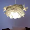 Lampes suspendues Lampe à fleurs en papier nordique maison créative à la main bricolage suspendu chambre Restaurant Lustre luminaire intérieur E27Pe286P