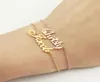 Personalized Custom Name Bracelet Charms Handmade Women Kids Jewelry Engraved Handwriting Signature Love Message Customized Gift2102944