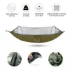 Portaledges Anti Outdoor Camping Hammock with Mosquito Net Pop Survival Equipmes Supplies Shelters Travel Garden Sets Portable 231212