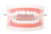 Nuovo argento placcato oro Hip Hop cz denti singoli Grillz Cap Top Grill per Halloween Fashion Party Jewelry69 Q25803109