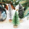 Christmas Decorations Tree Xmas Gift Miniature Pine Trees Party Decor Small Decorated Ornament Holiday Home Table Artificial