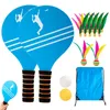 Corda de badminton tênis de praia e raquete paddle conjunto bola jazzminton jogo verão espaços abertos parque jogando 231213