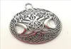 Lot 30sts Moon Pentacle Antique Silver Charms hängsmycken som gör DIY Keychain Pendant för armbandörhängen 3934mm DH08321007940