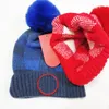 New designer autumn and winter knitted woolen hat fashion all kinds of warm knitted hat plaid print soft and comfortable knitted hat