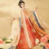 Roupas étnicas Original Hanfu Mulheres Feitas na Dinastia Tang Hezi Saia Grande Camisa de Manga Estilo Bordado Antigo S 231212