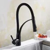 Kitchen Faucets Azeta With Rubber Design Chrome Mixer Faucet For Single Handle Pull Down Deck Mounted Sink Tap AT2288