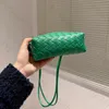 knitting tote bag fashion designer handbags handwork leather weaving crossbody bag intrecciato grade lambskin drawstring shoulder bag top leather handbag