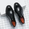 Abendschuhe Herren Leder Braun Business Mode Schwarz Bankett Hochzeit Derby Casual Büro Oxford