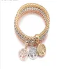 Nya europeiska och amerikanska majskedjor tvärbära för Shambala -armband diamanter Popcorn Threecolor Life Flower Armband Jewelry2303932