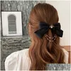 Altri giocattoli Accessori per capelli Copricapo Fascia per capelli Fiocco Scrunchie Clip a catena Donna Designer Per neonate Fasce per capelli Fascia Femme Pour C Dhrsw