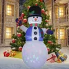 Inflatable Bouncers Playhouse Swings 5FT Christmas Decoration Toys Santa Claus with Gift Box LED Lights Xmas Party Props Indoor Outdoor Year Decor 231212