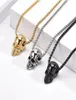 12Pcs Men Skull Pendant Necklaces Hip Hop Style Bohemian Jewelry Halloween Creative Gift8226492