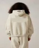 Designer hoogwaardige lente en herfst high street losse letter paar zware hoodie terug flocking bedrukte hoodie