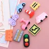 Decoratieve Beeldjes 10 Stuks Kawaii Leuke Auto Transportfaciliteiten Plaksteen Hars Cabochon Fit Telefoon Case Decoratie DIY Scrapbooking