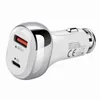 38W dubbla portar snabb snabb laddning PD USB C billaddare Power Adapters för iPad iPhone 12 13 14 15 Pro Samsung Xiaomi Huawei Android -telefon med låda