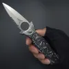 All Steel Mirror Light Siery Titanium Blade Dragon Outdoor Camping Collection Survival Pocket Knife Tactical Knifes 3D Carving