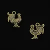 68 pièces breloques en alliage de Zinc Antique Bronze plaqué coq breloques pour la fabrication de bijoux bricolage pendentifs faits à la main 22 18mm2577