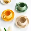 Canecas Simples Cor Sólida Copo Cerâmico Estilo Nórdico Caneca Home Office Café Café Alta Beleza Presente Amigo Moda Presentes