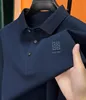 Men's Polos High end 100% pure cotton long sleeved POLO shirt Men's autumn casual lapel T-shirt Fashion brand embroidery Business Paul shirt 231212