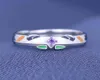 Anneaux de cluster Anime Eva Asuka Langley Soryu Ayanami Rei EVA01 bague en émail pour hommes femmes 925 en argent Sterling Cosplay accessoires bijoux 2919489