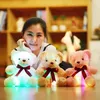 Peluche che si illuminano Luminosi 25/30 / 50cm Creative Light Up LED Colorato incandescente Orsacchiotto di peluche Peluche Regalo di Natale per bambini 231212