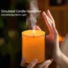 Essential Oils Diffusers Simulated Candle Air Humidifier Essential Oil Aromatherapy Diffuser 150ml for Office Home Bedroom Gift Yoga USB Humificador 231213
