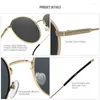 Sunglasses Fashion Brand KDEAM Neutral Polarized Women Round Alloy Frame Beach Party Shades Men Fishing Sport Gafas UVAB HD