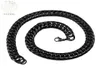 Hip Hop Cuban Black Chain Necklace Men 3456789121416mm breda multialternativ Vintage rostfritt stål Choker VP940 -kedjor2427017
