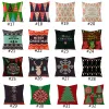 40 Styles New Christmas Pillow Case Plaid Linen Pillow Covers Square Sofa Decorative Pillow Cushion Cover Xmas Pillowslip Home Decor BJ