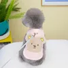 Hondenkleding Leuke winterwarme pluchen beerpatroon Katoenen huisdierjas Teddyjack Warmer dan kleding Puppy Cartoon