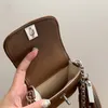 클래식 23 New Women Shoulder Bag Classics Fashion Diamond Lattice Chain Soly Color Crossbody Bag 프랑스 브랜드 더블 레터 고품질 스웨이드 겨드랑이 백