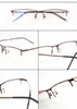 Óculos de sol Sun Pochromic terminou os óculos de miopia homens homens metal meio quadro Chameleon Eyewear de maneira curta 0,5 -0,75 -1,0 a -6,0