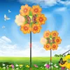 Садовые украшения, цветы, ветряная мельница, ветряная вертушка, вертушки, домашний двор, детские игрушки
