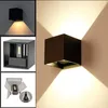 Lampada a parete a LED impermeabile 7W 12W su e giù Light a parete esterna IP65 Illuminazione cubo montato su superficie per la decorazione dell'edificio 85-265VA275Q